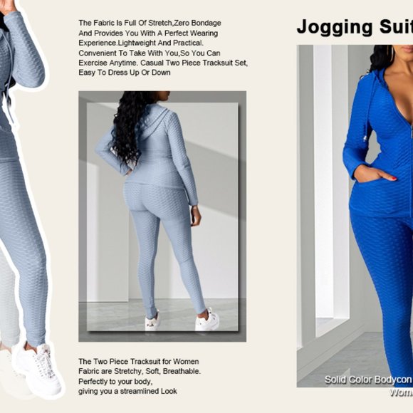 Long Sleeve Zipper Hoodie + scrunch butt leggings - Picture 4 of 5